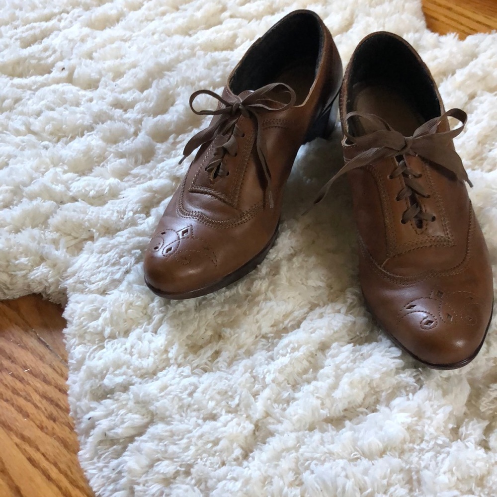 Leather Naot Lace Up Heel